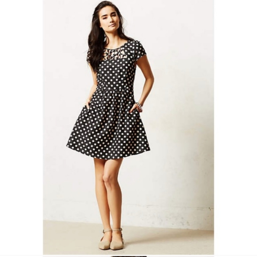 Black and White Polka Dot Dress